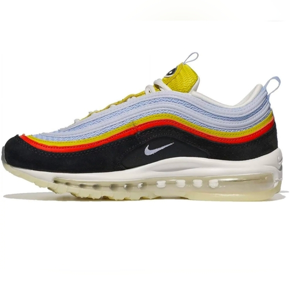 Nike Shoes - NIKE Air Max 97 “Set To Rise” Off Noir Orange DV2195-001 GS 5.5Y Shoes Women 7